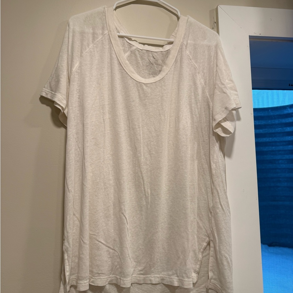 Aerie Classic Cream Short Sleeve Tee